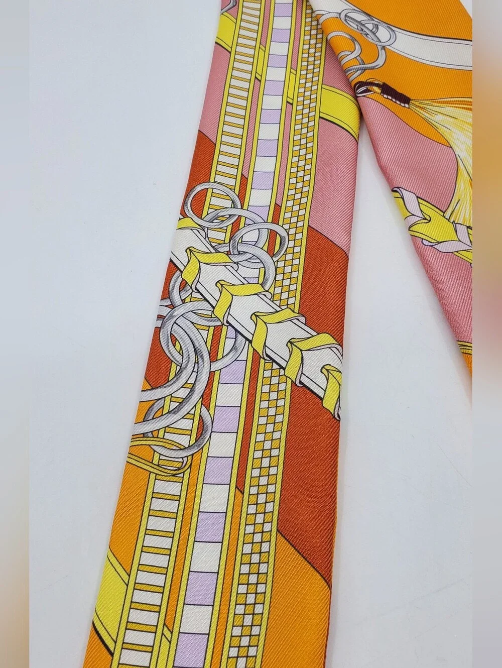 Hermes Brides Et Gris-Gris Twilly Scarf - Picture 5 of 12